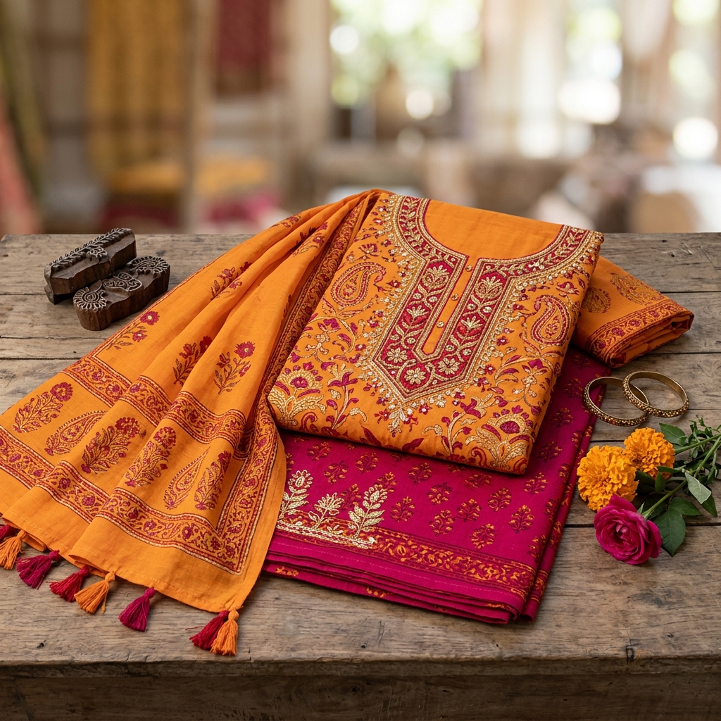 Festive dress materials